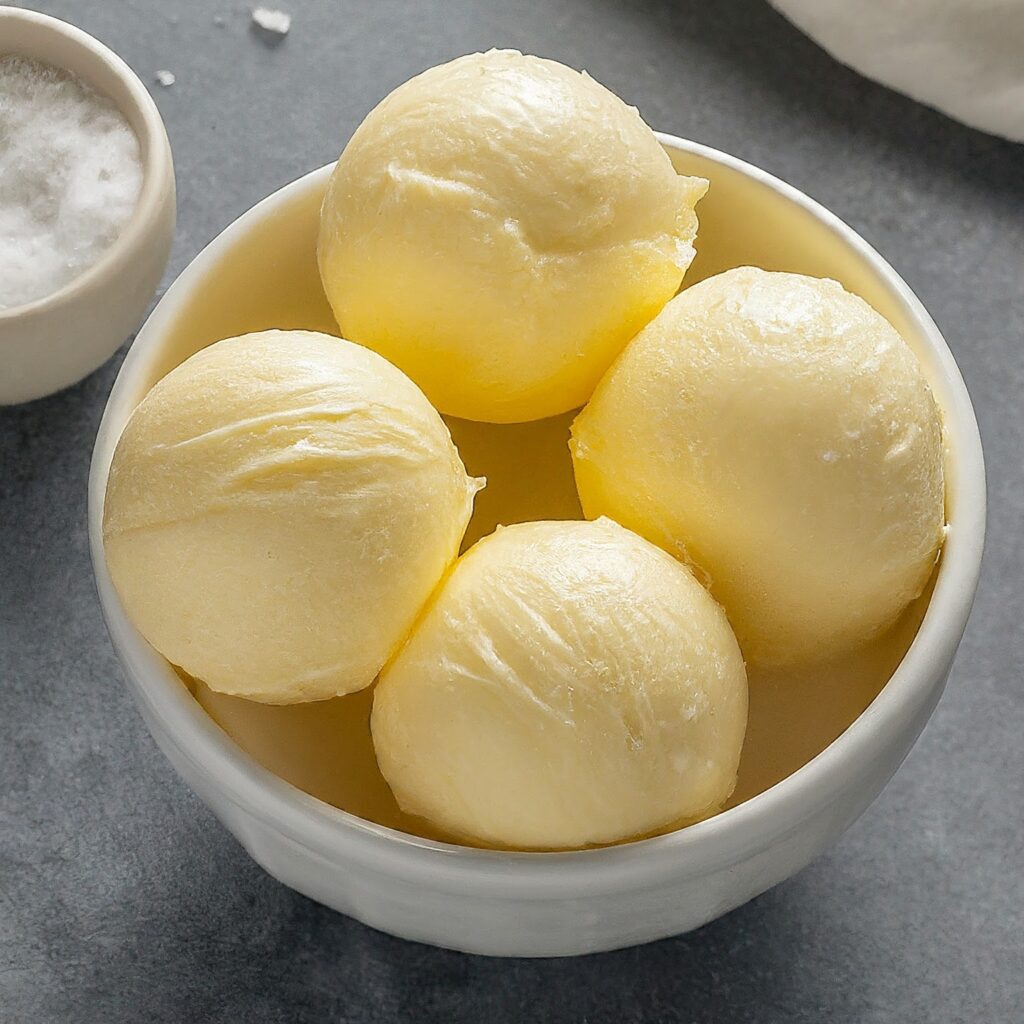 homemade butter in a bowl