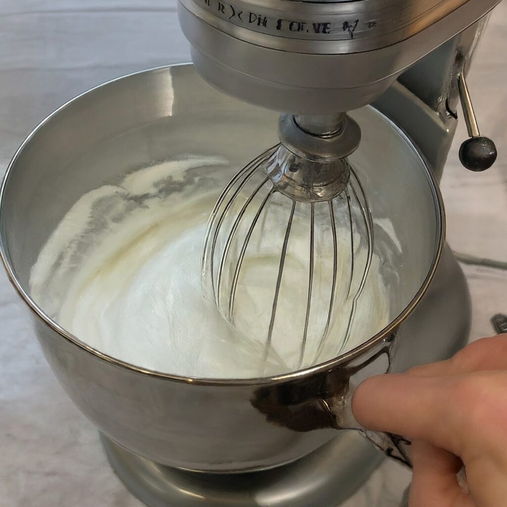 whipped cream until thick